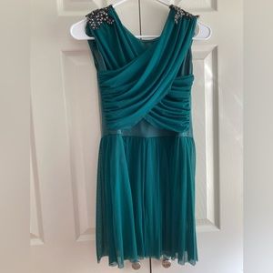 Emerald Green Dance Costume - XL child